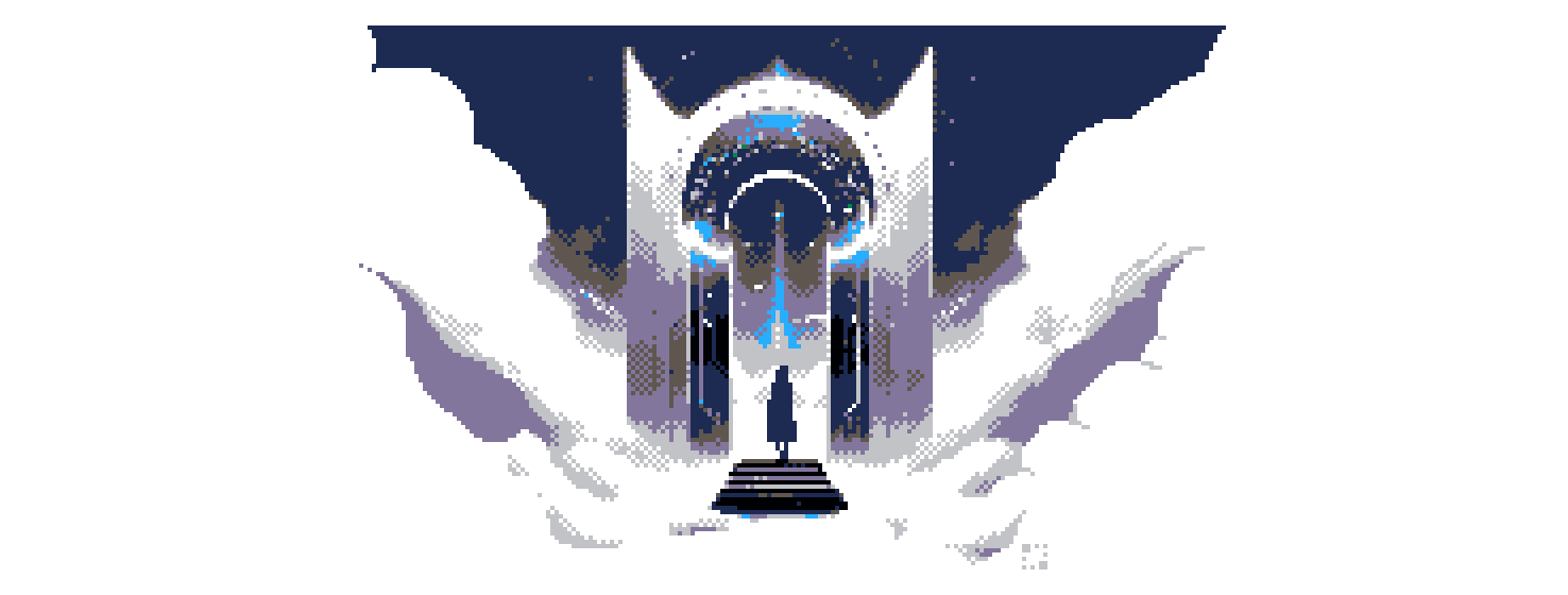 Illustration of portal, light